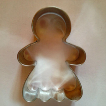 Mézeskalács baba forma, mézi lány kiszúró 5,3 cm