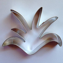 Nagy fűcsomó sütikiszúró forma fém 8,5 x 10,4 cm