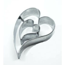 Szívben szív sütikiszúró forma 6,9 cm Valentin napra