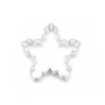 Ötágú fodros csillag karácsonyi sütikiszúró forma 5,5 cm