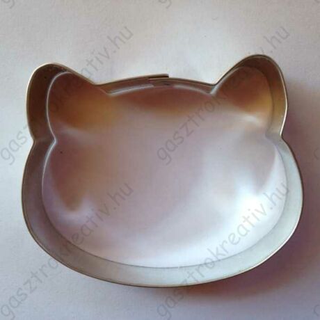 Cicafej forma fém sütemény kiszúró 6,4 x 7,8 cm