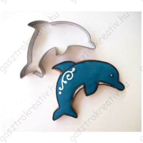 Delfin állatos sütikiszúró forma 6 cm