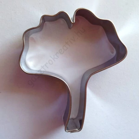 Ginkgo biloba Ginko páfrányfenyő levél sütikiszúró 5,7 x 5 cm