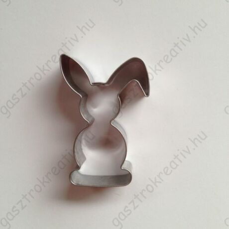 Húsvéti kiszúró kajla fülű nyuszi forma 6,2 x 3,9 cm