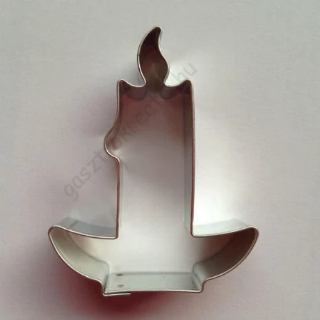 Karácsonyi gyertya mézeskalács kiszúró forma 5,6 cm