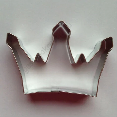 Korona mézeskalács kiszúró forma 8 cm