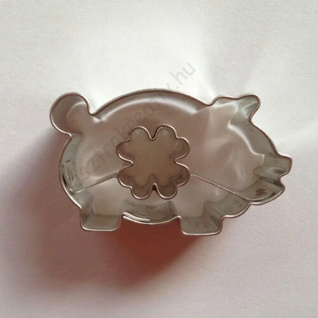 Lóhere közepű malac linzer kiszúró, sütikiszúró 4,5 cm