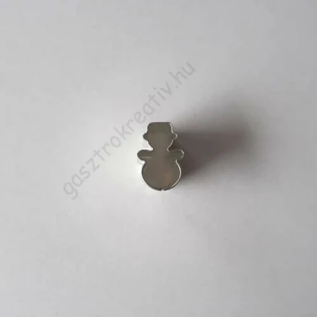 Mini hóember linzer közép, karácsonyi linzer kiszúró forma 1,8 cm