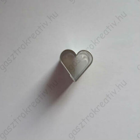 Mini szív linzer közép forma, linzer kiszúró 1,6 cm