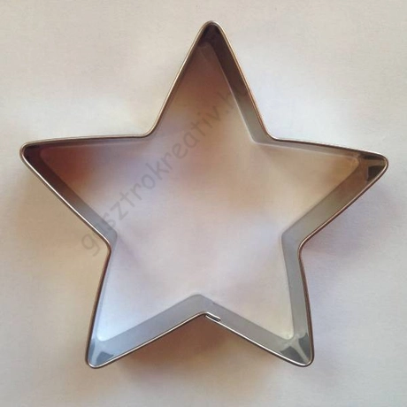 Nagy csillag sütikiszúró forma 5 ágú 11,2 x 11,2 cm